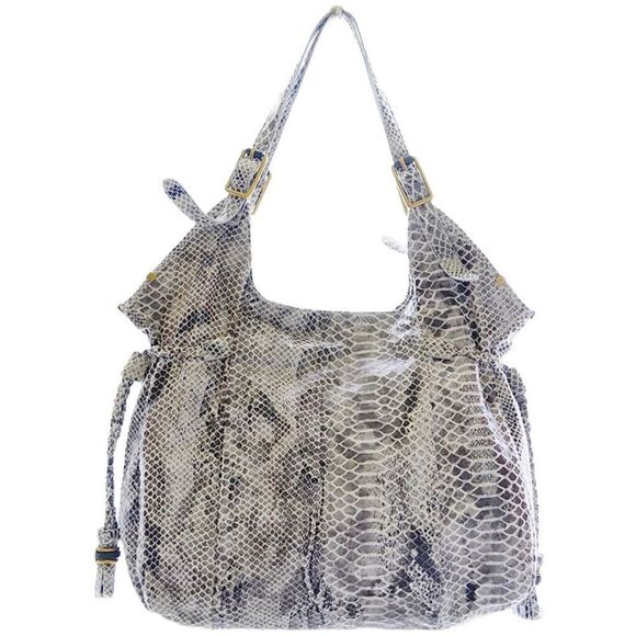 Elliot Lucca Sintra Snakeskin print embossed leather handbag - Picture 2 of 12